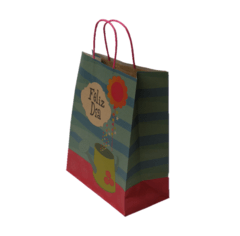 Bolsa para regalo grande en papel reciclado biodegradable