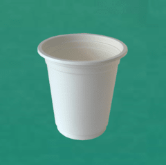 Vaso desechable en almidón maíz biodegradable grande 355ml (12 onz) paquete 25und