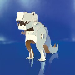 Tiranosaurio Rex mini. Juguete ecológico hecho en cartón reciclado