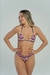 Double String Bikini Bottom with Purple Arabesque Print on internet