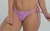 Braguita de Bikini con Lazos y Estampado de Cebra Fucsia