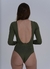 Olive Green Meri Long Sleeve Swimsuit on internet