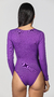 Purple Cross Bodysuit - Aleccra