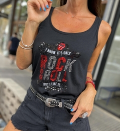 Musculosa bordada Rock - comprar online
