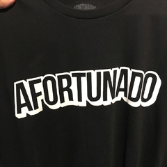 Remera Afortunado Negra - comprar online