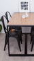 Mesa Industrial Viena 140x80 Negra en internet