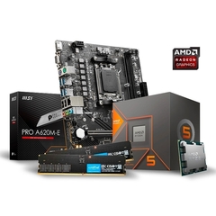 Combo Act Ryzen 5 8600G + MB 620M + DDR4 16GB 4800MHZ