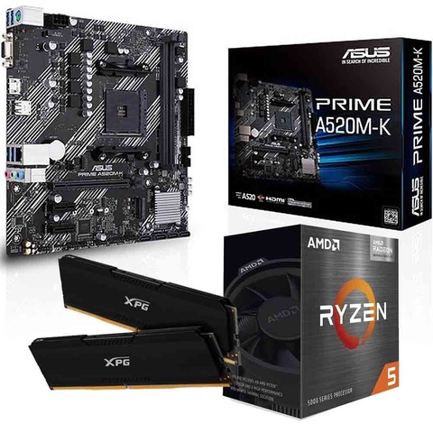 Combo Act Ryzen 5 5600G + MB A520M + DDR4 8GB