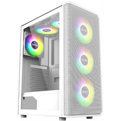 GAB SYX GAMER EQS10 WHITE BLANCO ATX - 1 FAN RGB