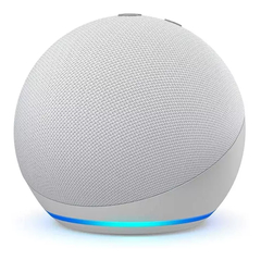Amazon Echo Dot 4th Gen Con Asistente Virtual Alexa Glacier White 110v/240v - comprar online
