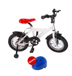 Bicicleta Niños Rodado 12 con Frenos V-brakers + Casco Seguridad Gratis