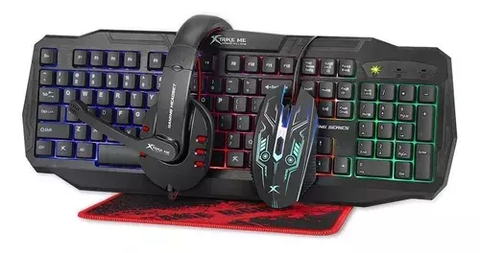 COMBO GAMER XTRIKE ME CM-406 GAMER TEC-AUR-MOUSE+PAD