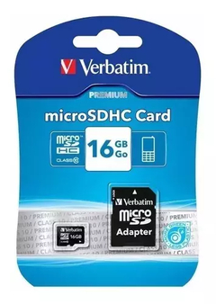 MICRO SD 16GB VERBATIM C10 PREMIUM