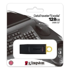 PENDRIVE KINGSTON DTX 128 GB BLACK EXODIA USB 3.210