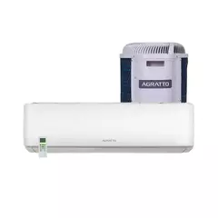 Ar-condicionado Split Agratto Hi Wall One Top 9.000 Btus/h Frio Branco Acst9f-02 - 220v