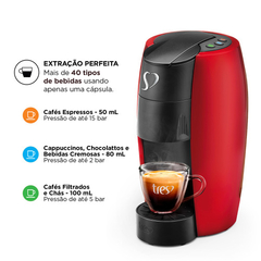 CAFETEIRA ESPRESSO TRES CORACOES LOV - EletromoveisClauro