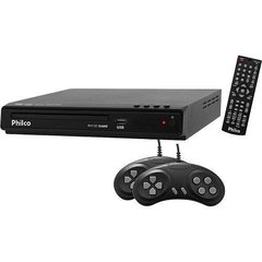 DVD GAME PHILCO PH150 - ENTRADA USB, FUNÇÃO GAME COM 02 JOYSTICKS, REPRODUZ MP3, WMA, JPEG E MPEG - UNICA