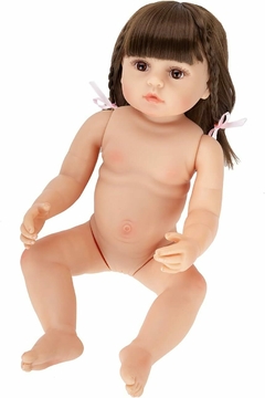 Brastoy Bebê Reborn Boneca Silicone Menina Original (55cm Menina Boneca) - comprar online