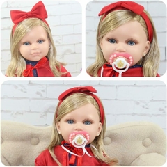 Boneca Bebe Reborn Original Loira Membros Silicone - EletromoveisClauro