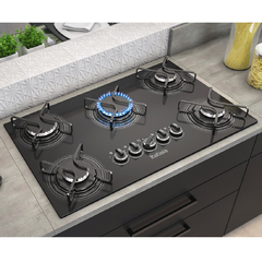 Imagem do Fogão Cooktop Itatiaia 5 bocas preto