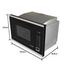Microondas de Embutir MMO0225G1 25 Litros, Timer Sonoro e Luz no Forno - Mueller na internet