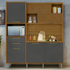 Cozinha Loft Imperatriz 6 portas 2 gavetas 100% MDF- Nesher - comprar online