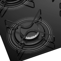 Fogão Cooktop Itatiaia 4 bocas preto - comprar online