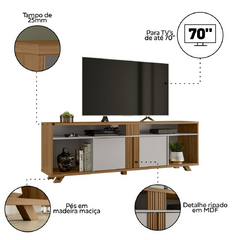 Rack/Bancada com Painel NT1360 para Tvs até 70 | Notável - EletromoveisClauro