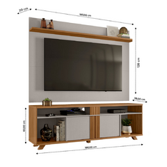 Imagem do Rack/Bancada com Painel NT1360 para Tvs até 70 | Notável