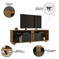 Rack/Bancada com Painel NT1360 para Tvs até 70 | Notável - EletromoveisClauro