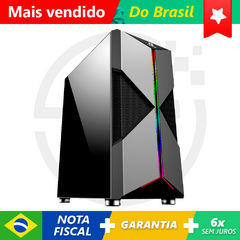 Gabinete Gamer Mid Tower HOLT RGB FORTREK