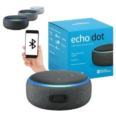 Alto-falante inteligente Amazon Alexa Echo Dot 3 100% original - loja online