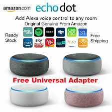 Imagem do Alto-falante inteligente Amazon Alexa Echo Dot 3 100% original