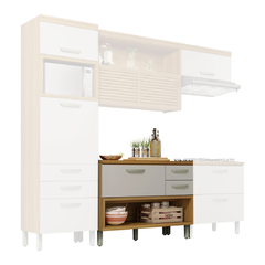 Balcão 1 Porta 2 Gavetas Com Caixa Organiza Princesa 120cm 100% MDF- Nesher