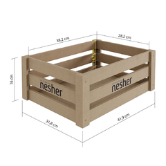 Balcão 1 Porta 2 Gavetas Com Caixa Organiza Princesa 120cm 100% MDF- Nesher na internet