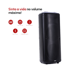 Caixa Amplificada Party Vox Prime ACA2000 - Bluetooth 5.0, Power X, Potência de 2000 RMS - Amvox - comprar online