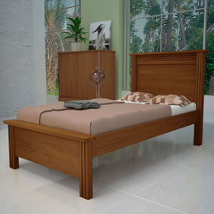 Cama Solteiro Plus, Fabricado em MDF - Bom Pastor