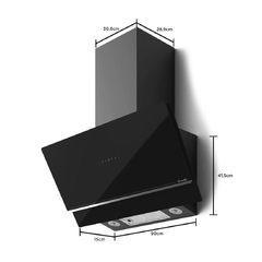 COIFA INCLINADA MCF0290G1 PRETO 127V - comprar online