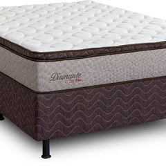 Conjunto Box Casal 138cm Top Flex Diamante com Pillow - Design - comprar online