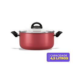 Conjunto Chilli c/ 7 Panelas Cereja - Material em Alumínio, Antiaderente ProFlon - Brinox na internet