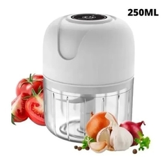 Mini Processador Moedor Elétrico Alho Sem Fio Alimentos Usb