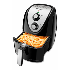 Fritadeira Air Fryer Mondial 5 litros AFN50 - Timer 60min, Luz indicadora, 1900W, Cesto Quadrado