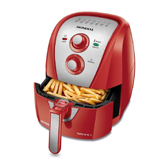 Fritadeira Air Fryer Mondial Vermelha 4 Litros AFN40 - Antiaderente, Timer 60 min, Potência 1500W