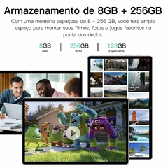 Tablet Pad5 Pro, 256GB, 8GB RAM, Tela Imersiva de 10.1‘’ Cinza - loja online