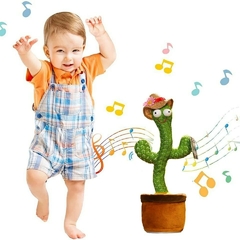 Cacto dançante e falante toca música repetem uma fala brinquedo na internet