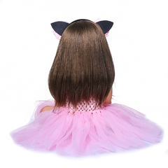 Grande promoção para presente de brinquedo de silicone de corpo inteiro de princesa rosa menina criança renascida 55 cm - comprar online