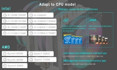 IWONGOU Cpu Cooler 2011 4PIN PWM 6 Heat Pipes Processador Cooler x99 Para Intel Lga1700 AMD Hurricane Air Cooler Cpu Ventilador de Refrigeração - EletromoveisClauro