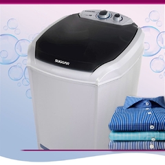Lavadora Semiautomática 18kg Prata Suggar - 06 Programas de lavagem, com timer, 03 níveis de água - loja online