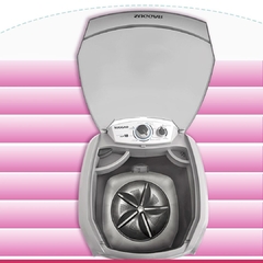 Lavadora Semiautomática 18kg Prata Suggar - 06 Programas de lavagem, com timer, 03 níveis de água - EletromoveisClauro