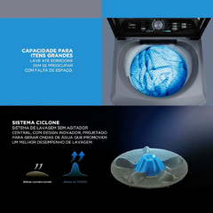 Máquina de Lavar Roupas 13kg Cinza Midea MA500 com Sistema Ciclone na internet